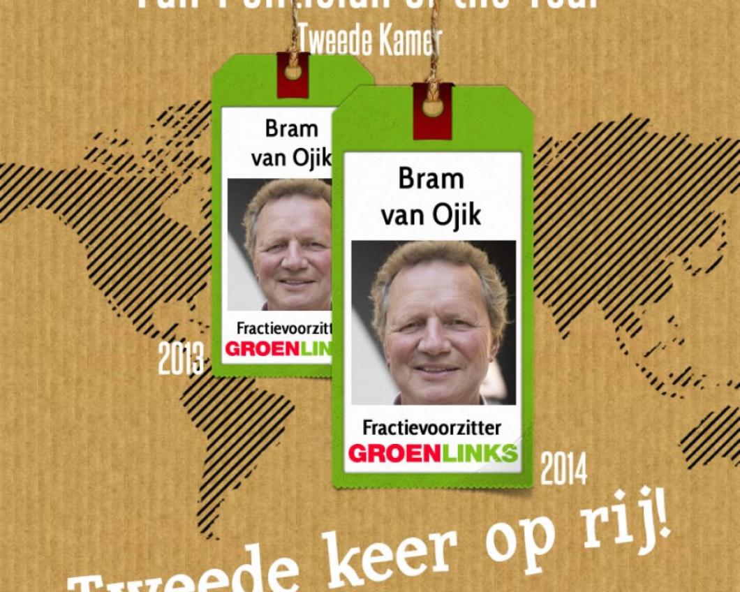 Bram van Ojik is Fair politician of the Year 2014